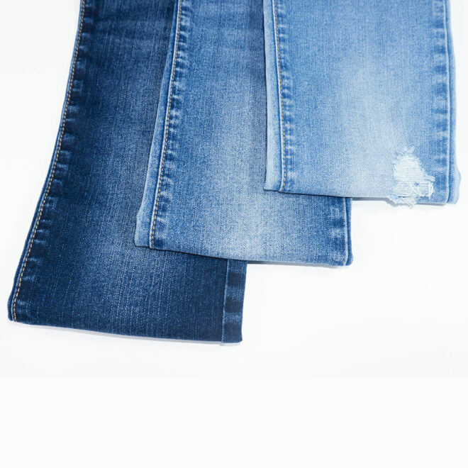 ZZ1368 premium item 10+82140D polyester viscose cotton spandex denim fabric for dress - 6