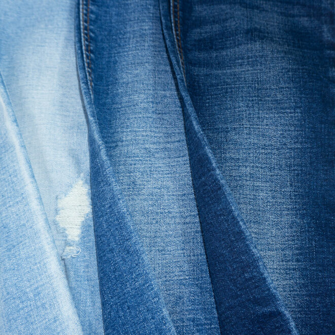 DL2071W Deep Indigo Jeans Fabric 11.8 OZ Heavyweight Twill Stretch Denim Fabric with Slub - 3