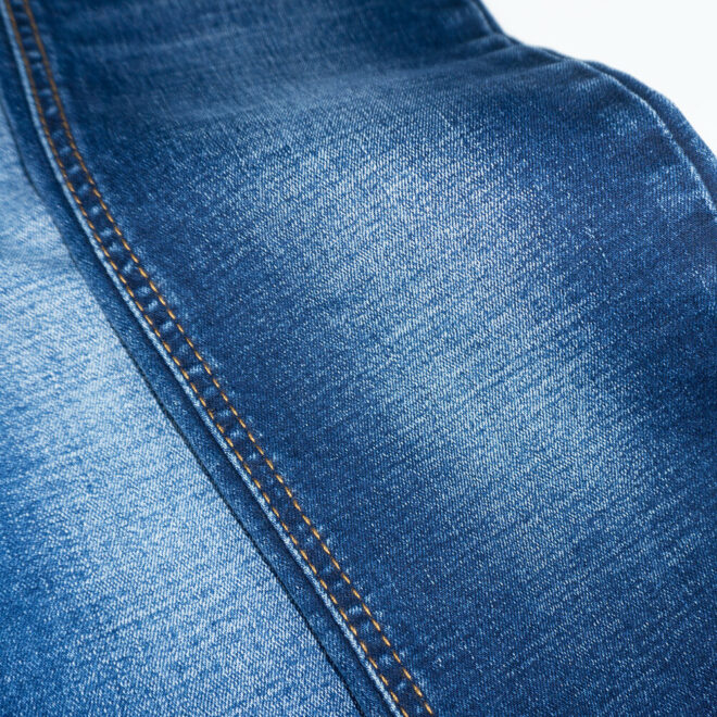 DL2071W Deep Indigo Jeans Fabric 11.8 OZ Heavyweight Twill Stretch Denim Fabric with Slub - 4