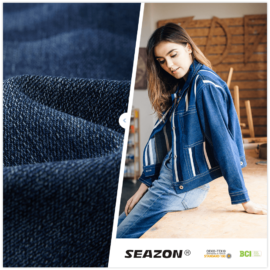 DL2075W Фабрика оптовая продажа смесь саржи стрейч джинсовой ткани для джинсовой рубашки