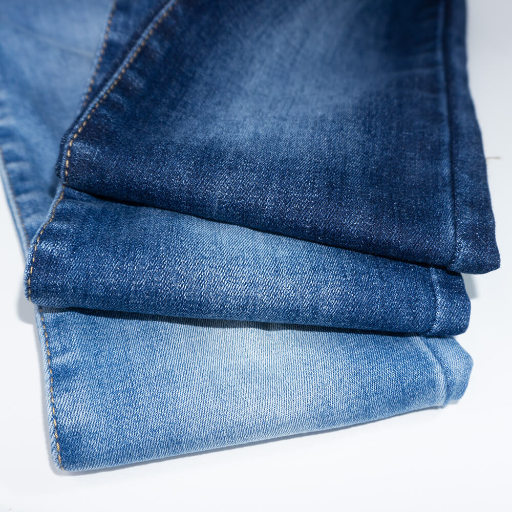 Blue Denim Jeans Pocket Patchwork
