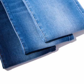 ZZ0139 4 Way Stretch Denim Fabric BCI US Cotton Volcanic Fiber Jeans Fabric
