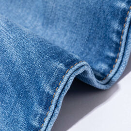 ZZ0153 Самая продаваемая в США ткань из хлопка, полиэстера и эластана BCI из необработанной джинсовой ткани