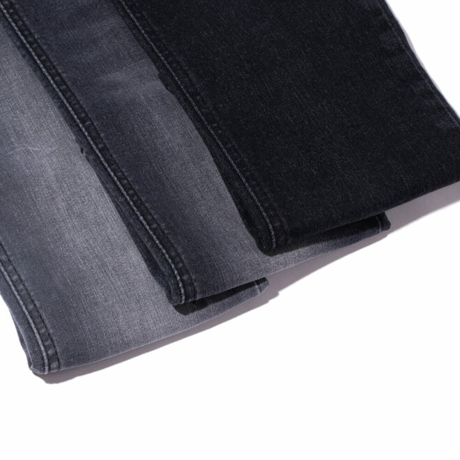 DG1034H-6W Twill Vulcanized Blue Grey 20% Recycled Cotton Jeans Denim Fabric-2