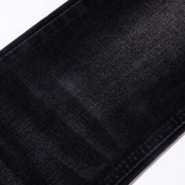 DG2020BB 10,8 Unzen 20% Schwarzer, dehnbarer Jeansstoff aus recycelter Baumwolle für Jacken