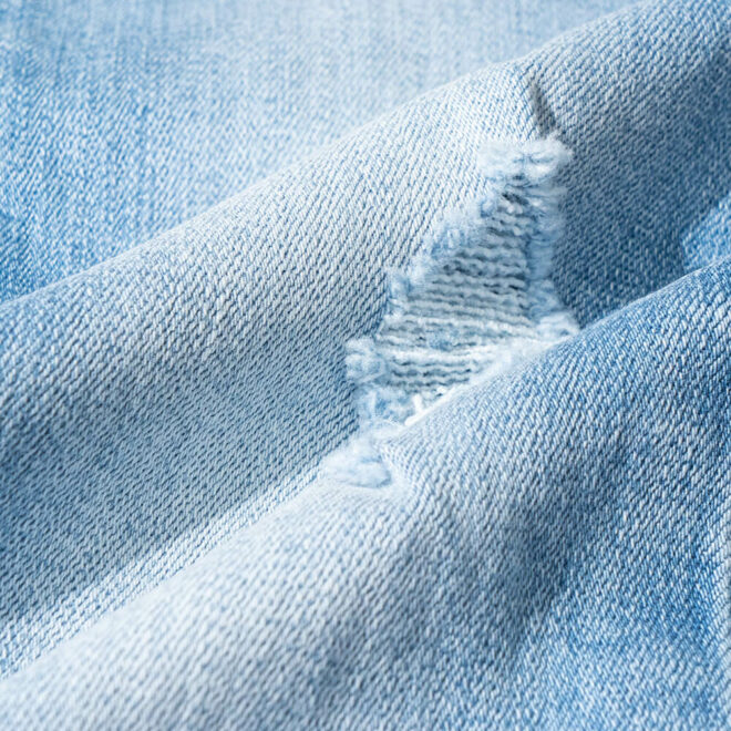 DG2035P 10.8 oz 25% Repreve Unifi Indigo Stretchable Denim Fabric for Jeans-6