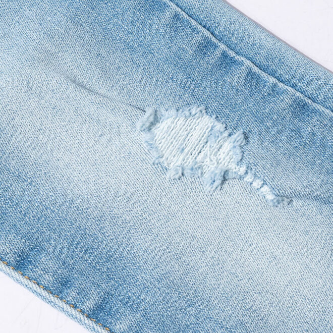 DG2035P 10.8 oz 25% Repreve Unifi Indigo Stretchable Denim Fabric for Jeans-8