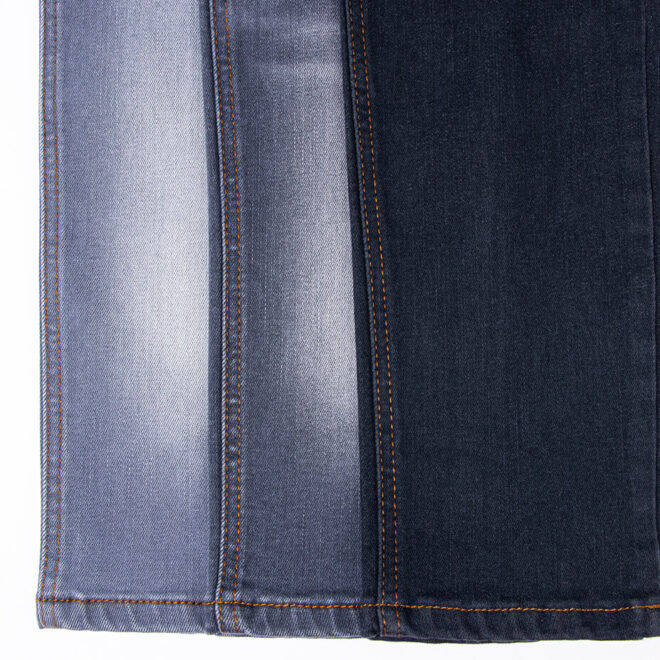 DG2052-E Sulfide Blue Grey Recycled Cotton Denim Jeans Fabric-2