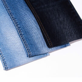 DG2052CBR-1 Tela de jeans sostenible GRS Certificado Reciclar tela de mezclilla de algodón