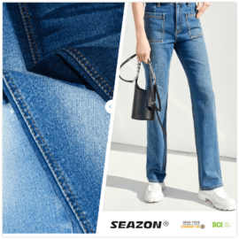 DG3001DB-3W 94 Percent Cotton Indigo Stretch Denim Jeans Fabric
