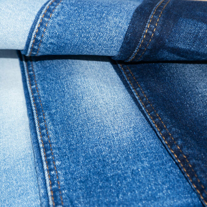 DG3001DB-3W 94 Percent Cotton Indigo Stretch Denim Jeans Fabric-4