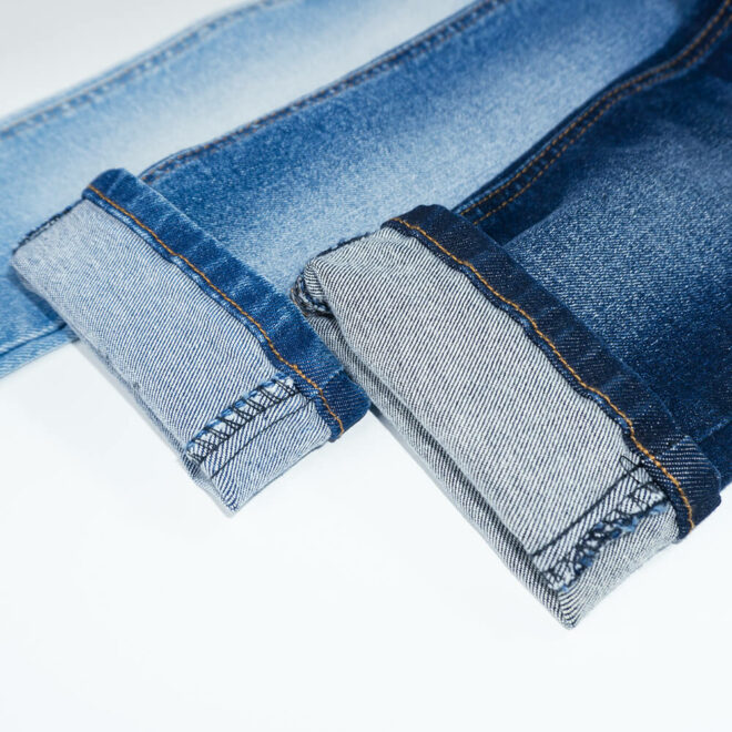 DG3001DB-3W 94 Percent Cotton Indigo Stretch Denim Jeans Fabric-6