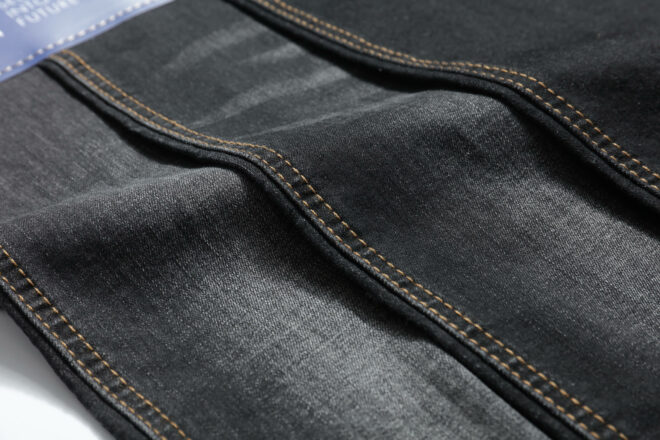 DL2020BB Hot Selling 11 oz Black Denim Fabric 5657 Width -8