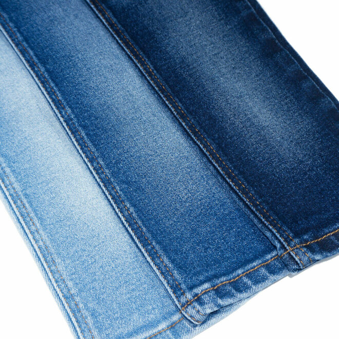 DV3053DB-1W 12 oz Denim Fabric Sanforizing Indigo Blue With Elastic -2