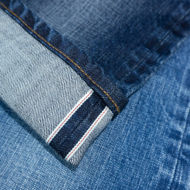 SL007 US BCI cotton Non-stretch Selvedge denim Fabrics for Apparel Jeans-3
