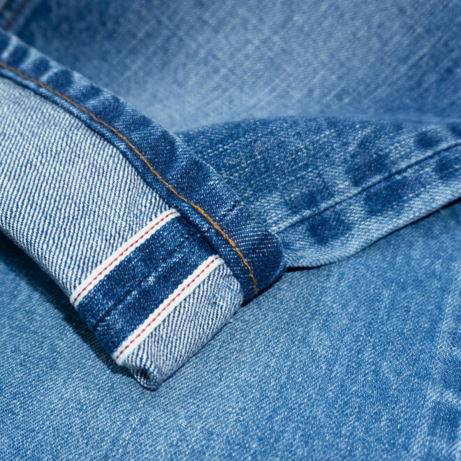 SL007 US BCI cotton Non-stretch Selvedge denim Fabrics for Apparel Jeans-6