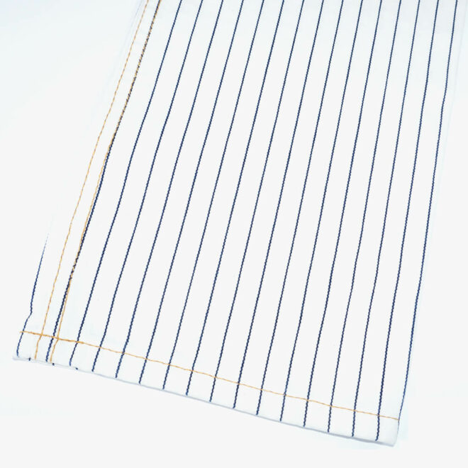 WX1932JW Pure Cotton Indigo Stripe Denim Fabric 11.7 oz Heavy Weight-2
