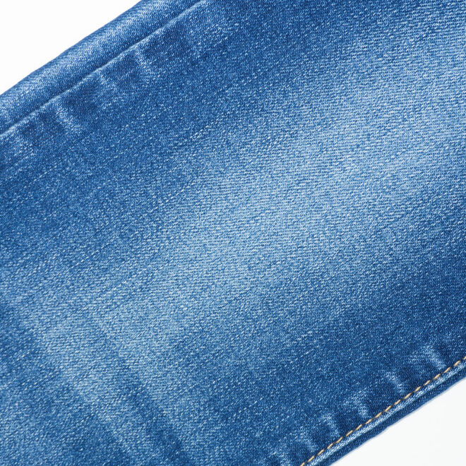 ZZ0253 9% Bamboo Fiber 9.3oz Mid weight Slub Jeans Fabric-3