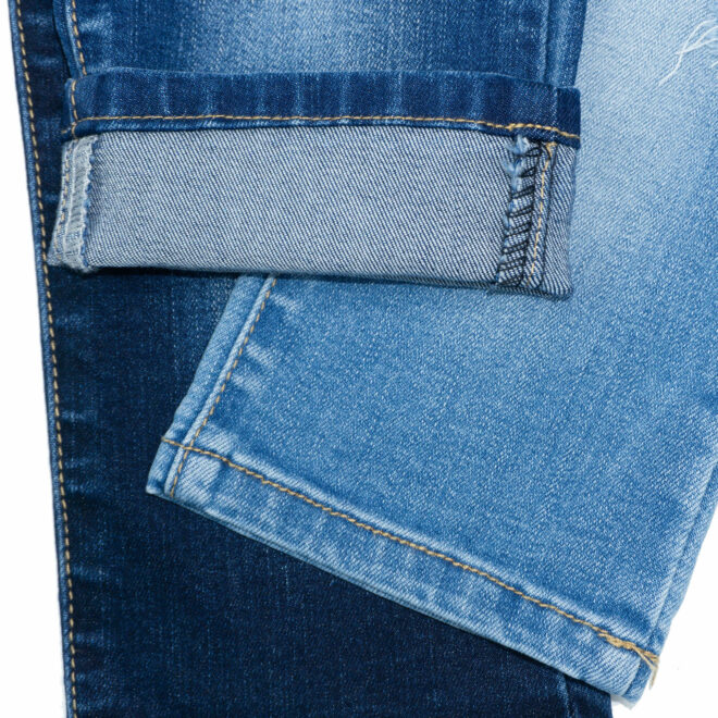 ZZ0253 9% Bamboo Fiber 9.3oz Mid weight Slub Jeans Fabric-5