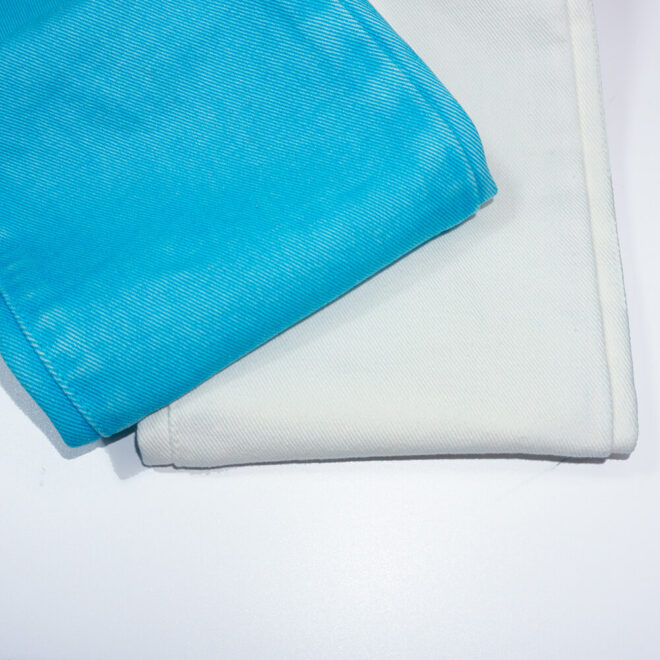ZZ0594-S 12oz Blue Color Plain Dye Cotton Denim Fabric-8
