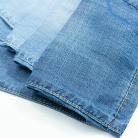 ZZ0718 Экологичный 100% Легкая джинсовая ткань из лиоцелла 6.2 унция не растягивается
