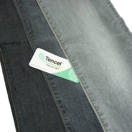 ZZ0804 Легкая джинсовая ткань 100% Лиоцелл черного цвета