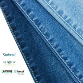 ZZ1183 Sustainable Repreve Sorbtek and Lyocell Material Denim Fabric